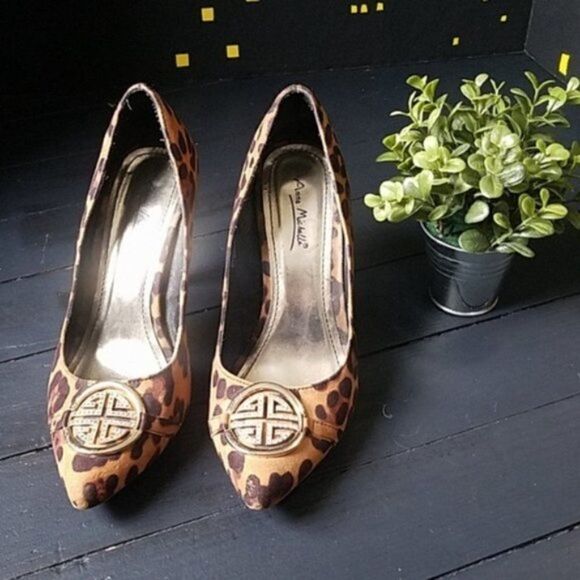 Anne Michelle Cheetah Heels - Picture 2 of 8